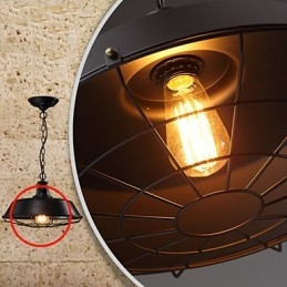 Lampy wiszące Amerykańskie rustykalne kute żelazo Współczesne i kontraktowe Lampy wiszące magazynowe
