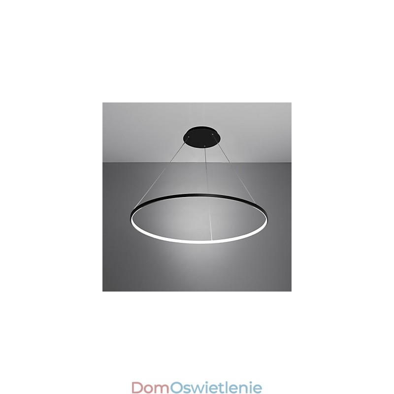 Ściemnialna lampa wisząca w nowoczesnym stylu z pierścieniem