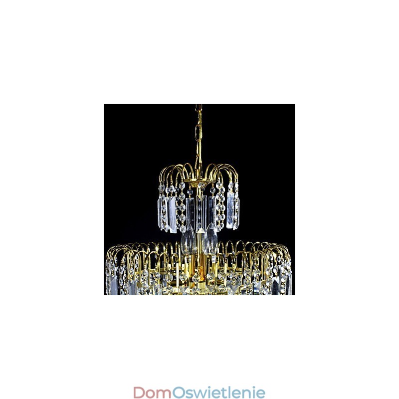 Luksusowy żyrandol w stylu europejskim z 6 światłami w kształcie korony