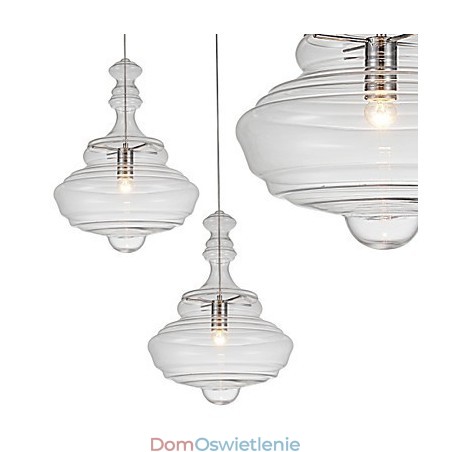 Artystyczna lampa wisząca 1 światło Nowoczesna prostota Bezbarwne szkło przezroczyste Artystyczna lampa wisząca 1 światło Nowoczesna prostota Bezbarwne szkło przezroczyste