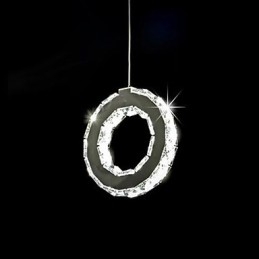 Nowoczesna współczesna lampa wisząca z kryształu i metalu
