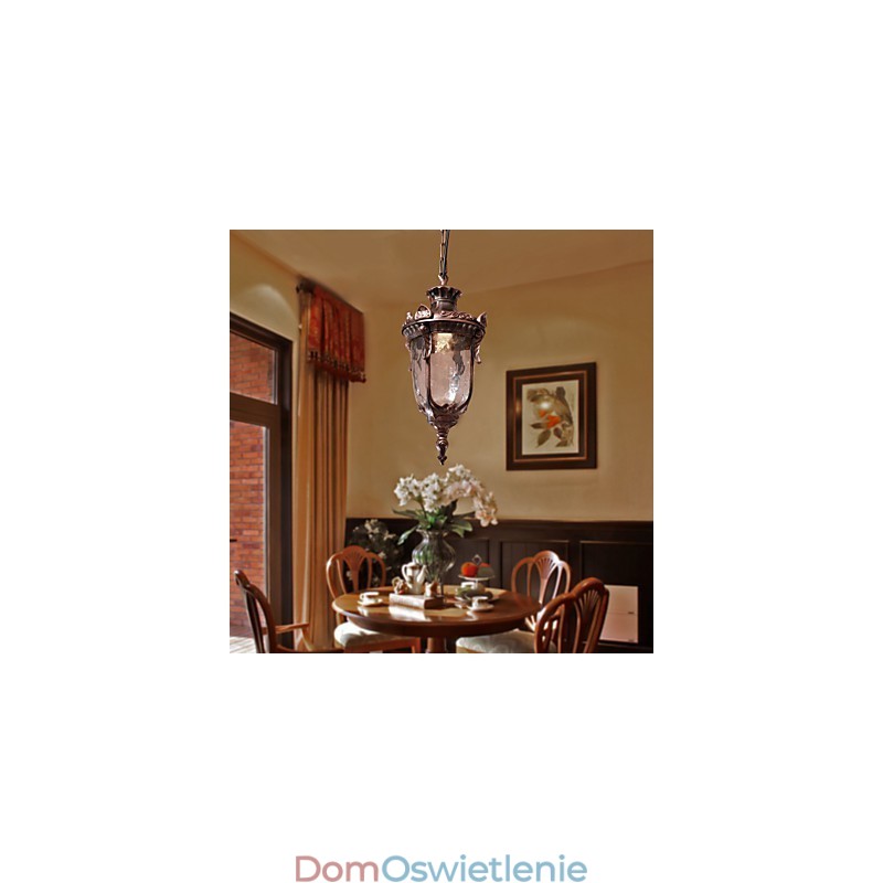 Lampa wisząca inspirowana stylem antycznym z 1 źródłem światła