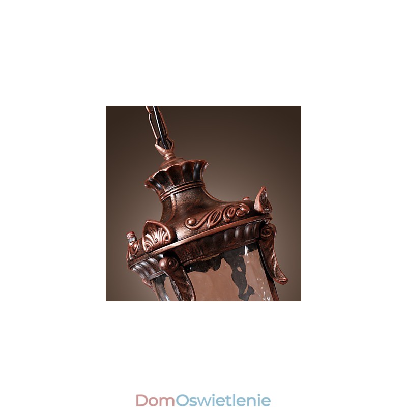 Lampa wisząca inspirowana stylem antycznym z 1 źródłem światła