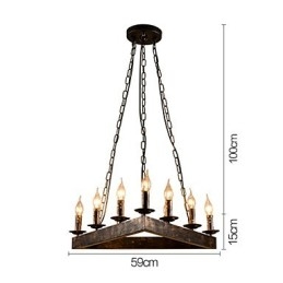 Retro Klasyczne Metalowe Lampy Sufitowe Proste Lampy Wiszące Lampy Wiszące Cafe