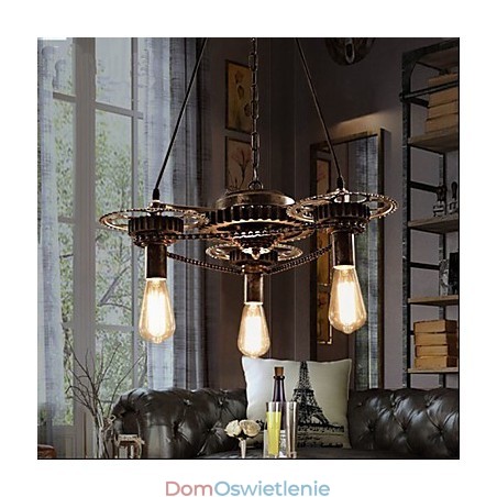 Żyrandol VintageLron Industrial Wind Gear Chandelier Żyrandol VintageLron Industrial Wind Gear Chandelier