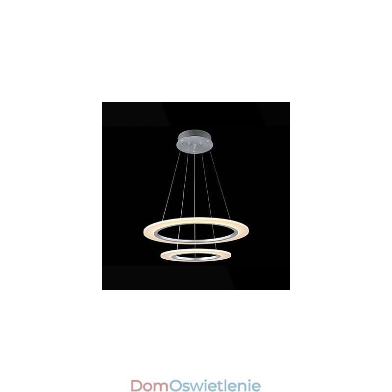 Akrylowe wiszące lampy sufitowe wiszące żyrandole lampy oprawy z 2 pierścieniami