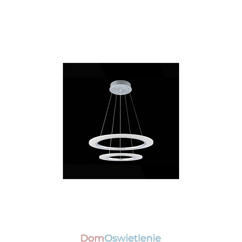 Akrylowe wiszące lampy sufitowe wiszące żyrandole lampy oprawy z 2 pierścieniami