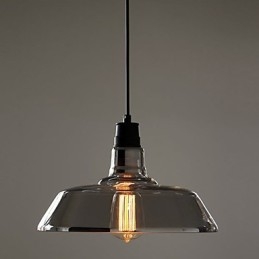 Vintage Galwanizowana Lampa Wisząca Garaż
