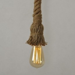 Lampa wisząca z metalu galwanizowanego w stylu retro mini
