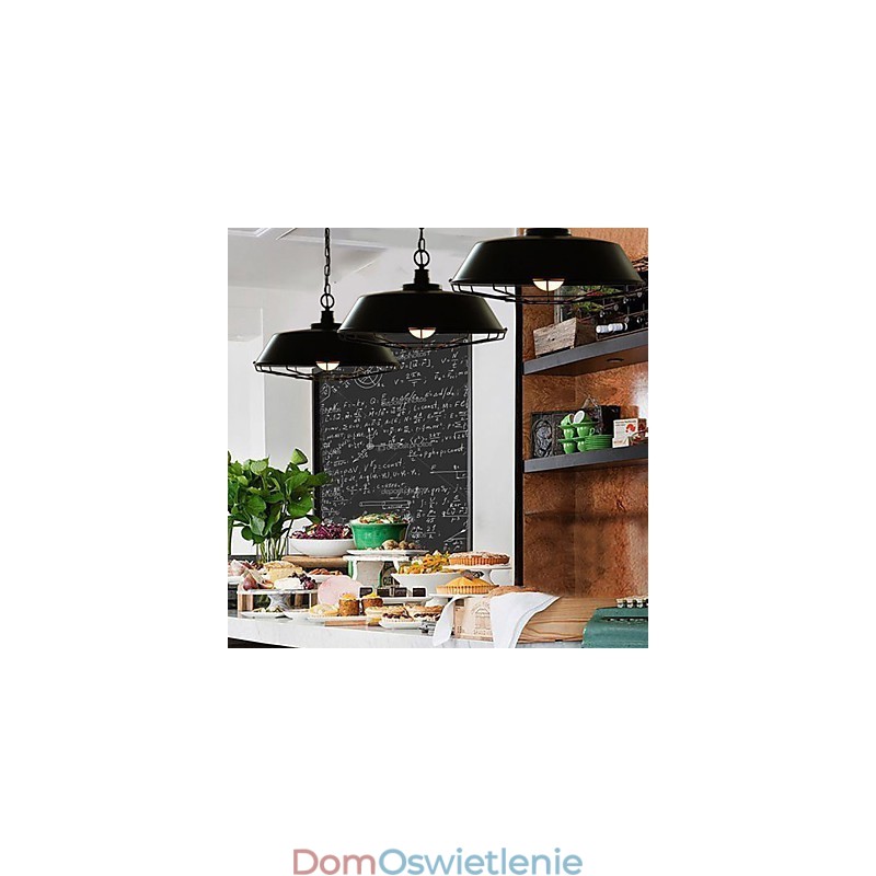 Kute żelazo, wiejskie przywracanie starożytnych sposobów, pojedyncza głowica lampy Droplight