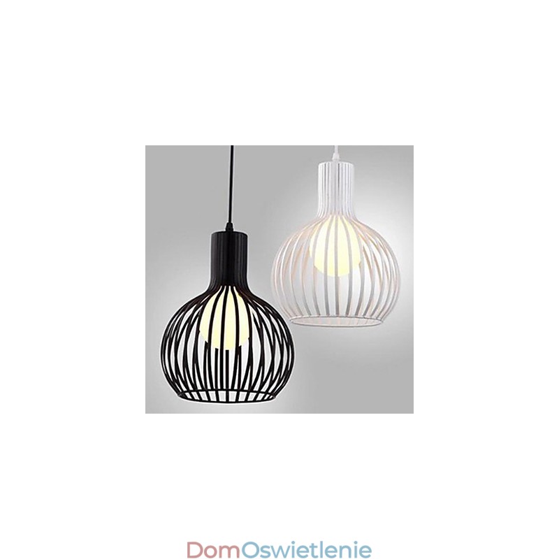 Amerykański retro kontraktowy kuty żelazny żyrandol klatka dla ptaków lampa światło