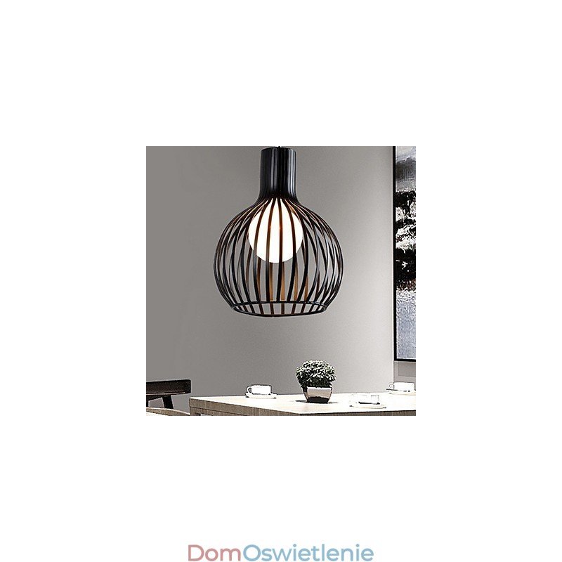 Amerykański retro kontraktowy kuty żelazny żyrandol klatka dla ptaków lampa światło