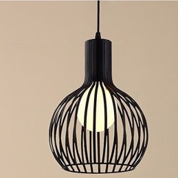 Amerykański retro kontraktowy kuty żelazny żyrandol klatka dla ptaków lampa światło