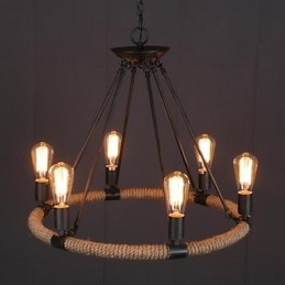 Wisząca lampa metalowa w stylu rustykalnym Mini