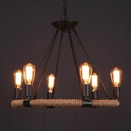 Wisząca lampa metalowa w stylu rustykalnym Mini
