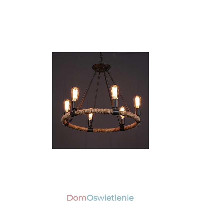 Wisząca lampa metalowa w stylu rustykalnym Mini