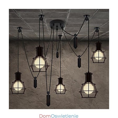 5 głów żyrandol rustykalny domek vintage retro country metal 5 głów żyrandol rustykalny domek vintage retro country metal