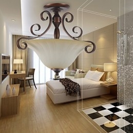 5 Vintage Mini Styl Malowanie Metalowe Lampy Wiszące