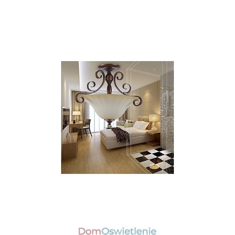 5 Vintage Mini Styl Malowanie Metalowe Lampy Wiszące