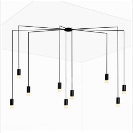 Północna Europa Zakontraktowana i geometryczna lampa wisząca