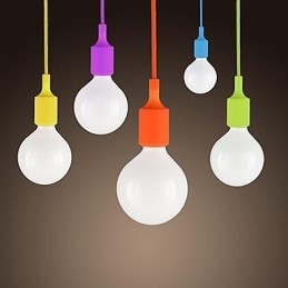 Mini lampa wisząca 1 światło nowoczesne minimalistyczne silikonowe cukierki kolory