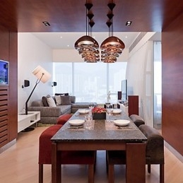 Nowoczesna współczesna lampa wisząca z metalu