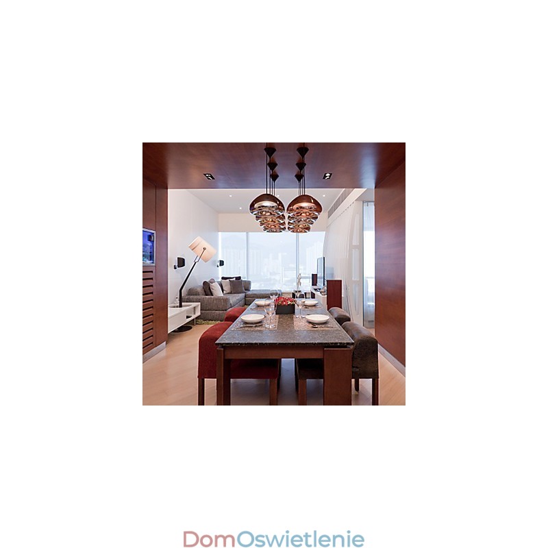 Nowoczesna współczesna lampa wisząca z metalu