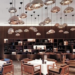 Nowoczesna współczesna lampa wisząca z metalu