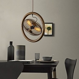 Retro Klasyczne Metalowe Lampy Sufitowe Wentylatorowe Proste Lampy Wiszące Lampy Wiszące Cafe