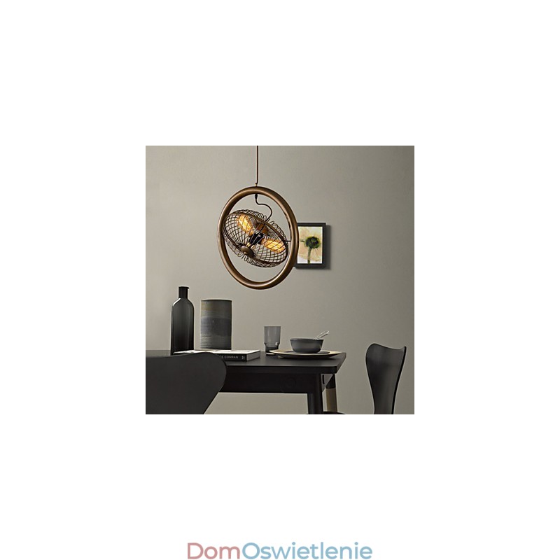 Retro Klasyczne Metalowe Lampy Sufitowe Wentylatorowe Proste Lampy Wiszące Lampy Wiszące Cafe