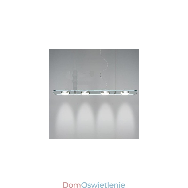 Lampa biurkowa do restauracji, prostokątna, szklana