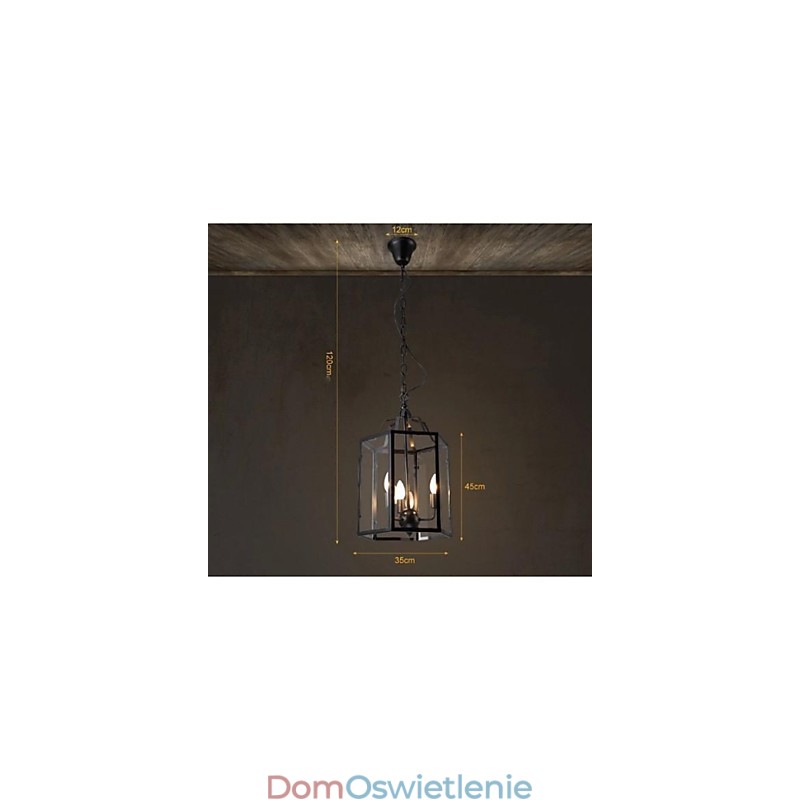 Tradycyjny Klasyczny Vintage Retro Latarnia Wiejski Mini Styl Malowanie Metalowa Lampa Wisząca Jadalnia