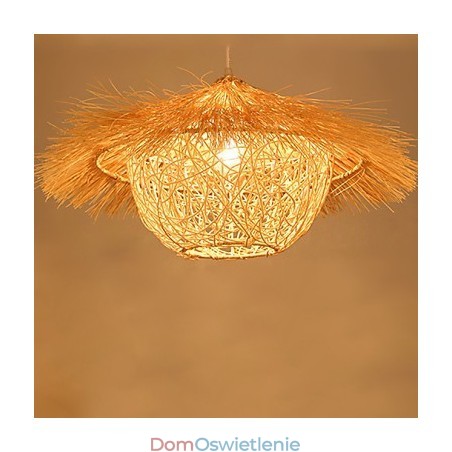 Nowoczesna, wiejska lampa Cany Art Woven Rattan Single Head Droplight Nowoczesna, wiejska lampa Cany Art Woven Rattan Single Head Droplight