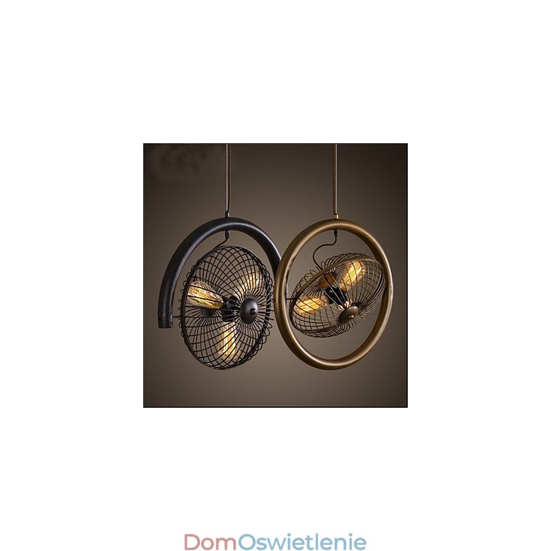 Retro Industrial Wind lamp wentylator lampa wisząca w stylu amerykańskim