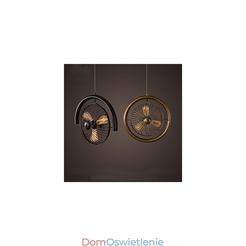 Retro Industrial Wind lamp wentylator lampa wisząca w stylu amerykańskim