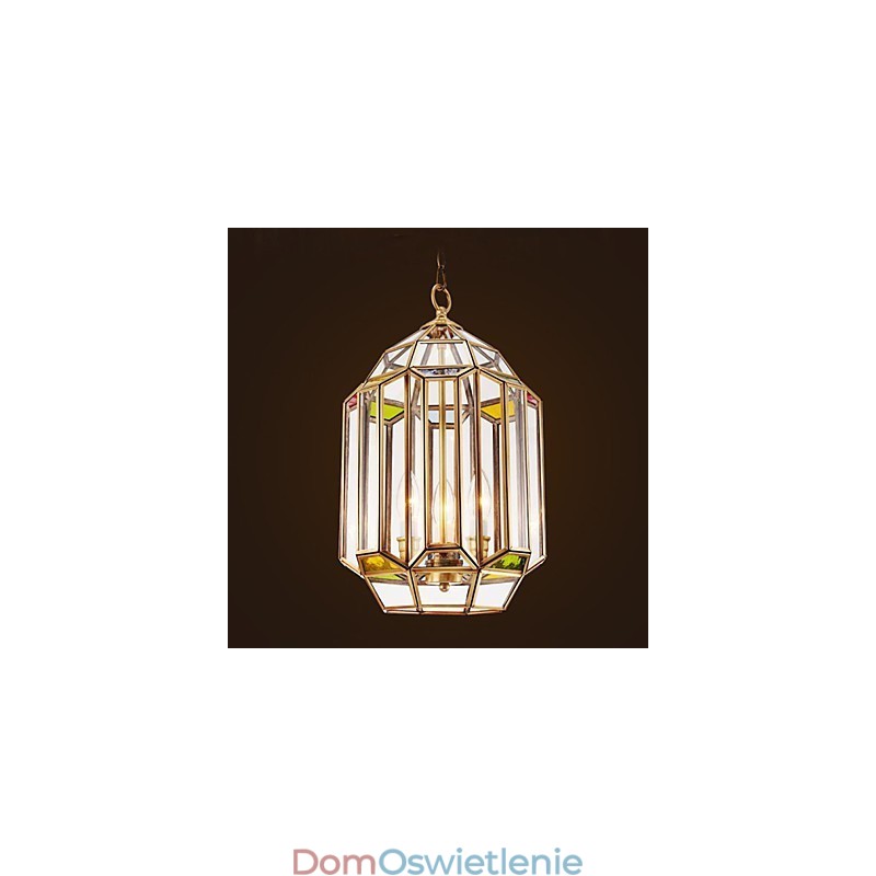 Pełna lampa w kolorze miedzianym