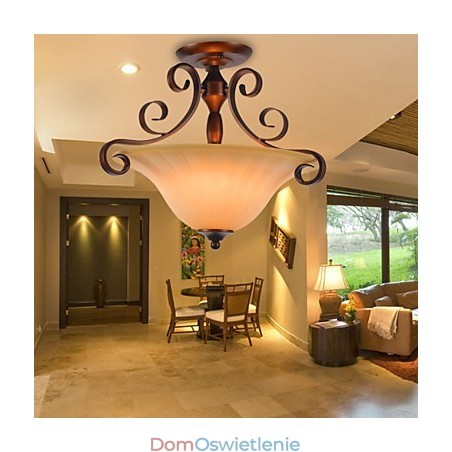 Rustykalny domek w stylu vintage mini malowanie metalowa lampa wisząca