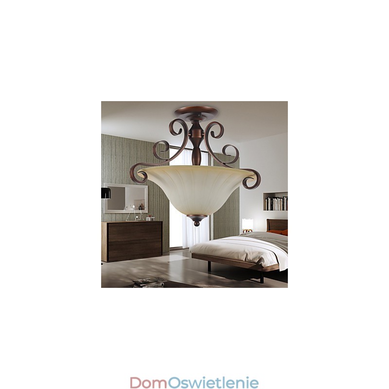 Rustykalny domek w stylu vintage mini malowanie metalowa lampa wisząca