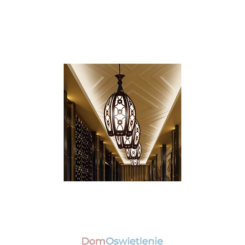 Nowoczesna i kontraktowa kreatywna lampa wisząca z drewna do jadalni