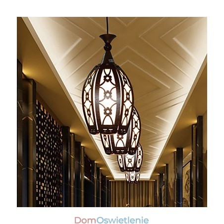 Nowoczesna i kontraktowa kreatywna lampa wisząca z drewna do jadalni Nowoczesna i kontraktowa kreatywna lampa wisząca z drewna do jadalni
