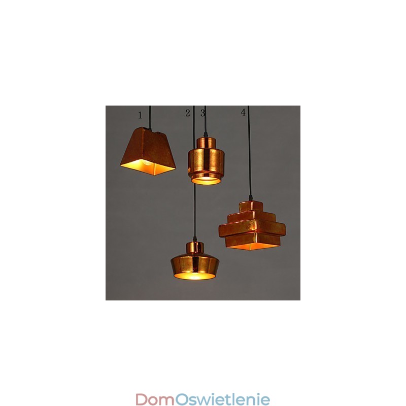 Amerykański wiejski retro szklany żyrandol zardzewiały siedzący droplight