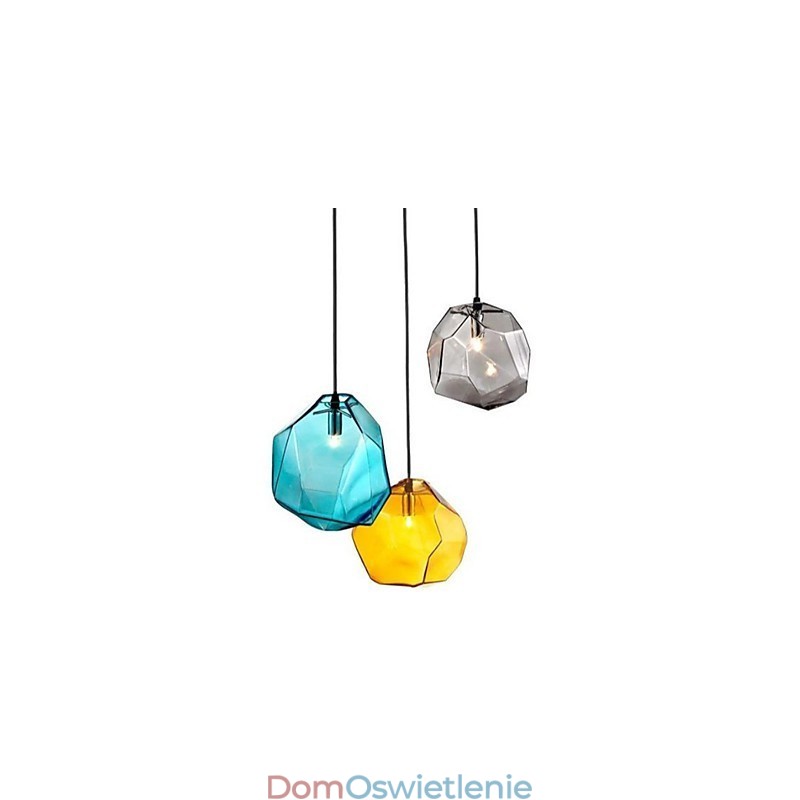 Kreatywny kryształ lodowy szklany diamentowy wisiorek chromatyczna lampa droplight