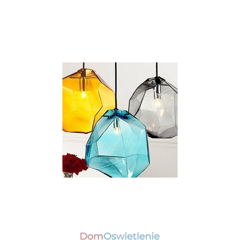 Kreatywny kryształ lodowy szklany diamentowy wisiorek chromatyczna lampa droplight