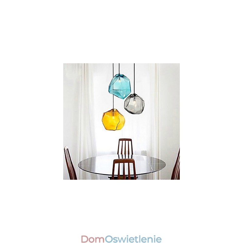 Kreatywny kryształ lodowy szklany diamentowy wisiorek chromatyczna lampa droplight
