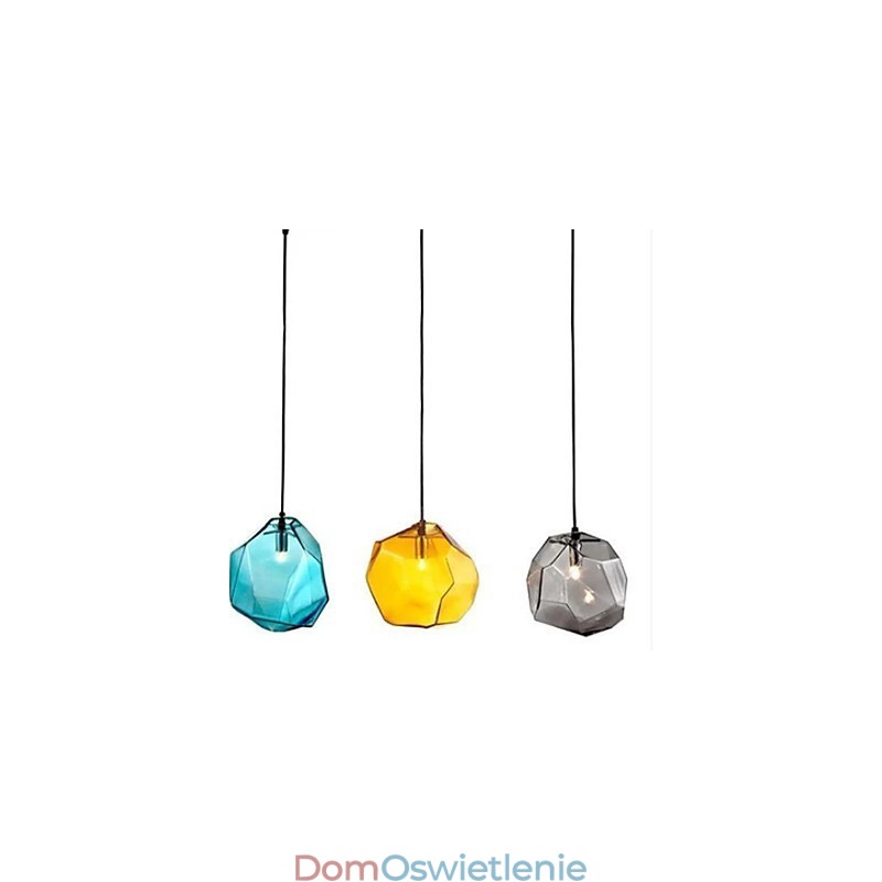 Kreatywny kryształ lodowy szklany diamentowy wisiorek chromatyczna lampa droplight