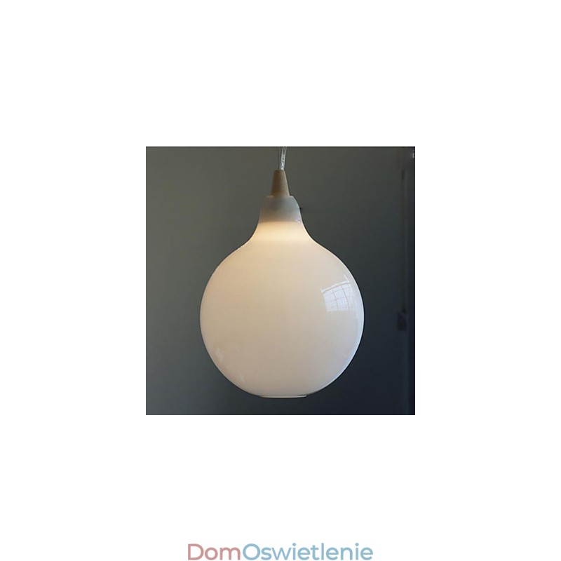 Mleczna biała szklana butelka Lampa wisząca Natural Curve