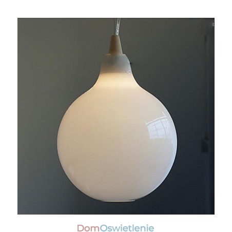 Mleczna biała szklana butelka Lampa wisząca Natural Curve Mleczna biała szklana butelka Lampa wisząca Natural Curve