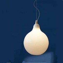 Mleczna biała szklana butelka Lampa wisząca Natural Curve