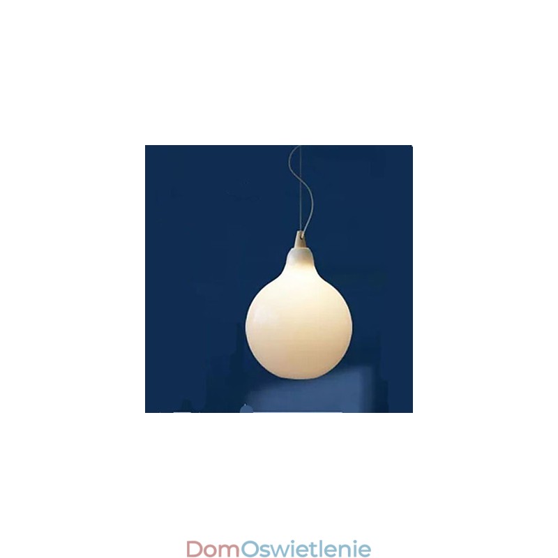 Mleczna biała szklana butelka Lampa wisząca Natural Curve