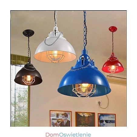 Metalowa lampa żelazna z pojedynczą głowicą i żyrandolem Metalowa lampa żelazna z pojedynczą głowicą i żyrandolem